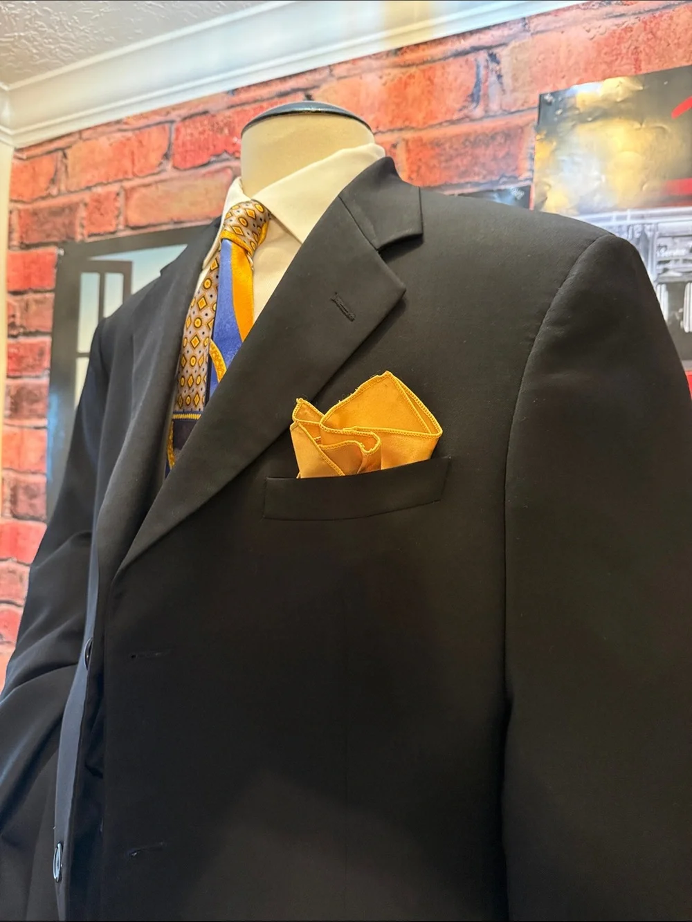 Vintage Brooks Brothers Jacket with Gold Logo Label